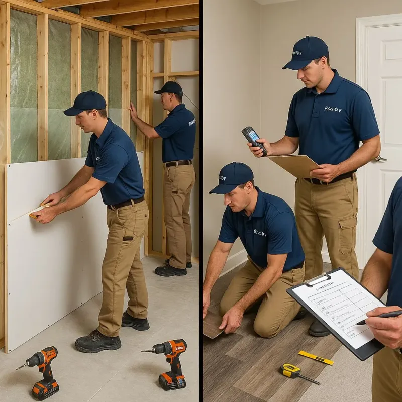 Repairs and Reconstruction process in Moore County, TX